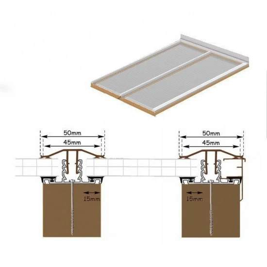  2.5 m long x 2 m Wide Polycarbonate Kit Roof