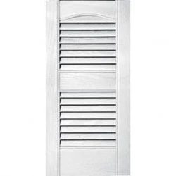 White Cathederal Open Louvre 14.5 inch 370mm wide