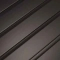 Dark grey shiplap cladding