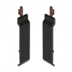 Black Ash uPVC Open-V Joint Covers 100mm