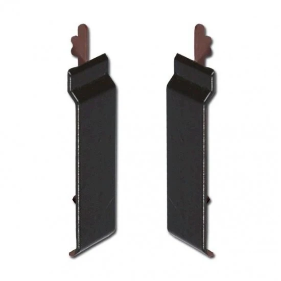 Black Ash uPVC Open-V Joint Covers 100mm