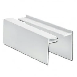 White uPVC 2 Part U-Channel Trim
