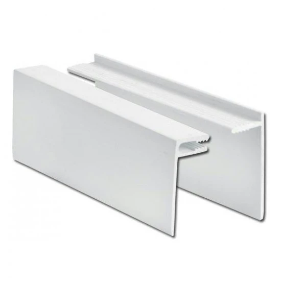 White uPVC 2 Part U-Channel Trim