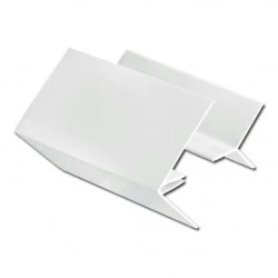 White uPVC 2 Part External Corner Trim White uPVC 2 Part External Corner Trim