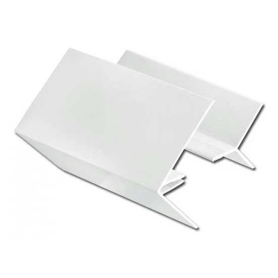 White uPVC 2 Part External Corner Trim