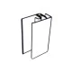 Durasid Silver (SV) Two-Part Lacquered Aluminium Edge Trim 3-metre Length