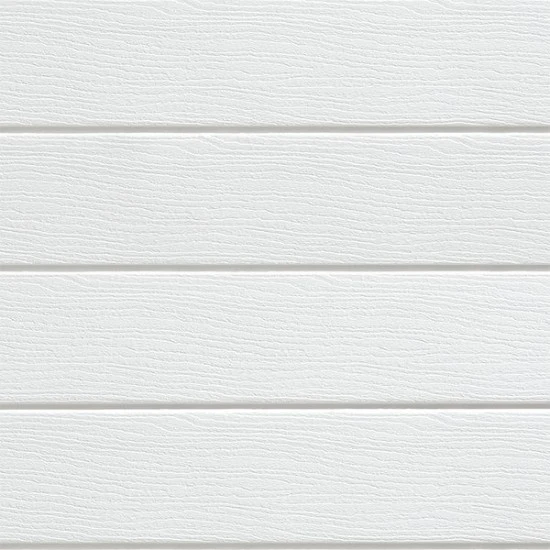 Durasid White (RAL 9010) Embossed Double Siding 333mm 5-metre Length