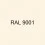 Cream (RAL 9001)