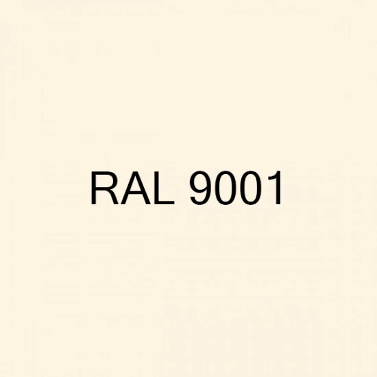 Durasid Cream (RAL 9001) PVC 2-Part Edge Trim 3-metre Length