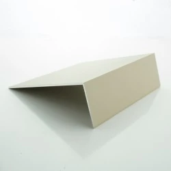 Durasid Light Grey (RAL 7035) Lacquered Aluminium Corner Profile 50mm x 150mm x 3-metre