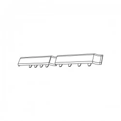 Durasid Blue Grey (RAL 7031) Shiplap Butt Joint 333mm for Double Sidings
