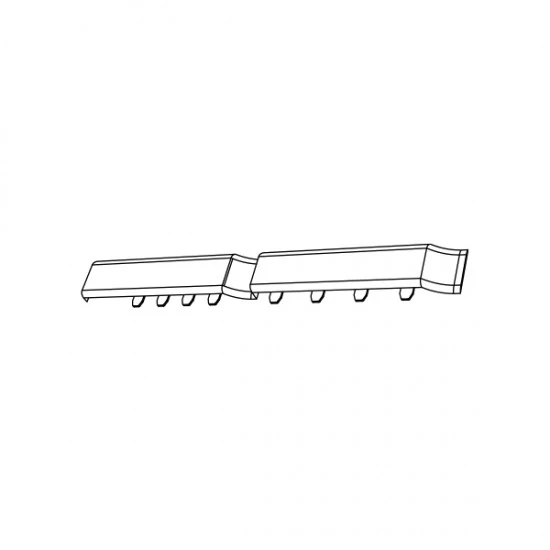Durasid White (RAL 9010) Shiplap Butt Joint 333mm for Double Sidings