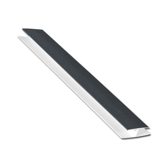 Dark Grey Soffit Joint Trim 5m H-Section  