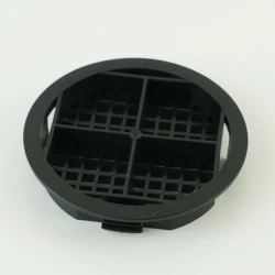 Black 68mm Round Disc Vents 