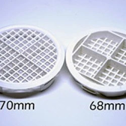 White Soffit Vents 68mm Round Disc