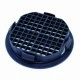 Anthracite Grey Dark Grey 68 mm Round Soffit Vent Disc Vent Push In