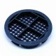 Anthracite Grey Dark Grey 68 mm Round Soffit Vent Disc Vent Push In