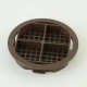 Brown 68mm Round Disc Vent