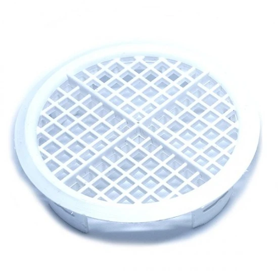 White Soffit Vents 68mm Round Disc