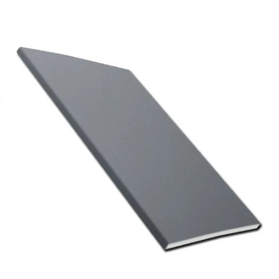 100mm x 9mm x 5m Soffit Flat Board - Slate Grey RAL 7015 uPVC