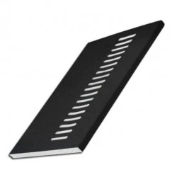 200mm Vented Soffit Flat Board Black Ash