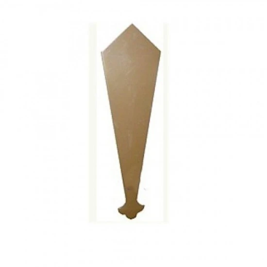 Gable Finial Plain Caramel