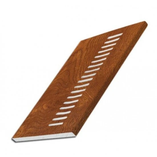 150mm Vented Soffit Flat Board Oak 