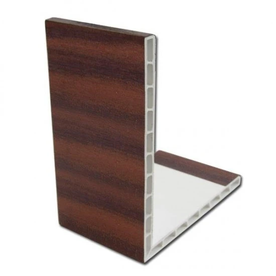 2.5m Mahogany uPVC Rigid Angle Trim 100mm x 80mm 90º 2.5m Mahogany uPVC Rigid Angle Trim 100mm x 80mm 90º