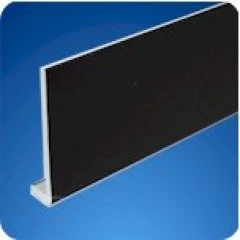 Plain black fascia boards