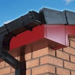 Wine red fascia boards