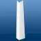 40mm (2mm) x 30mm (3mm) UPVC Plastic Rigid Angle 3m