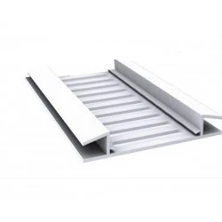 White H-Soffit Roof Vent Strip 9mm x 80mm x 5-metre
