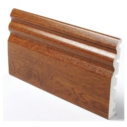 Oak Plastic Skirting Board - Sherwood Oak 125mm x 5m PVC Oak Plastic Skirting Board - Sherwood Oak 125mm x 5m PVC