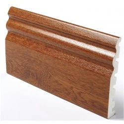 Oak Plastic Skirting Board - Sherwood Oak 125mm x 5m PVC 