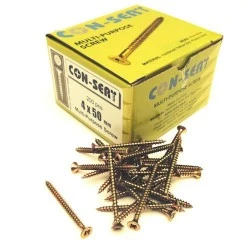 Con-Sert 4mm x 50mm Multipurpose Screws Con-Sert 4mm x 50mm Multipurpose Screws
