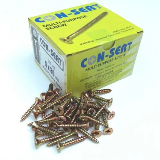 Con-Sert 5mm x 30mm Multipurpose Screws