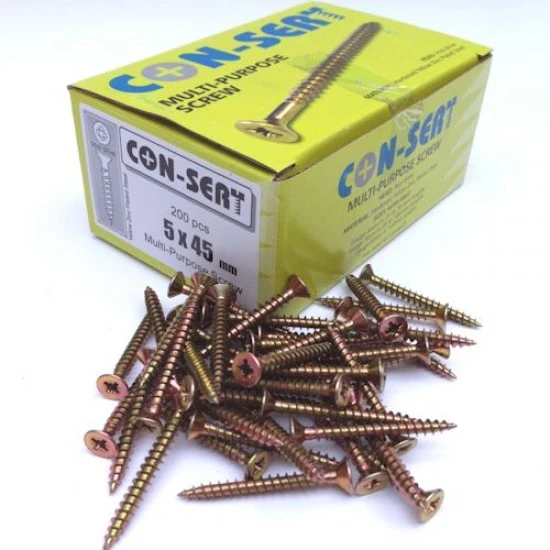 Con-Sert 5mm x 45mm Multipurpose Screws Con-Sert 5mm x 45mm Multipurpose Screws