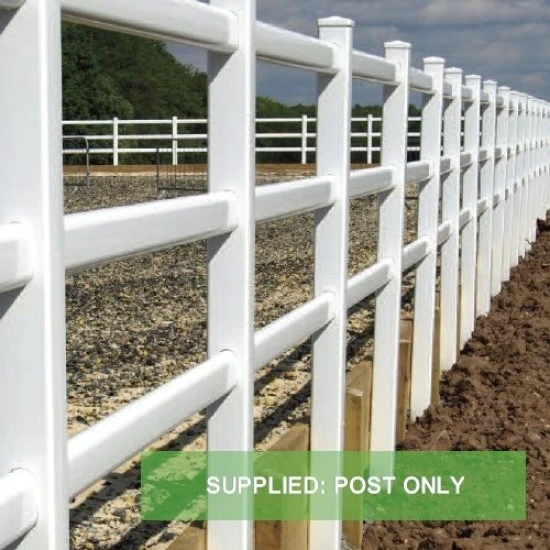 Plastic PVC Vinyl Post White