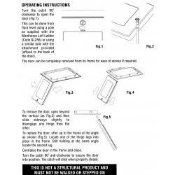 Manthorpe MAGL250/03 Drop Down Loft Access Door