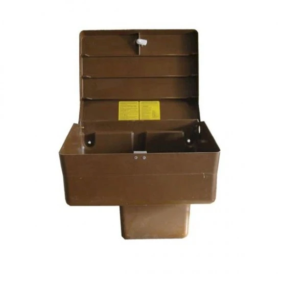 Gas Meter Box Brown Semi-Submerged