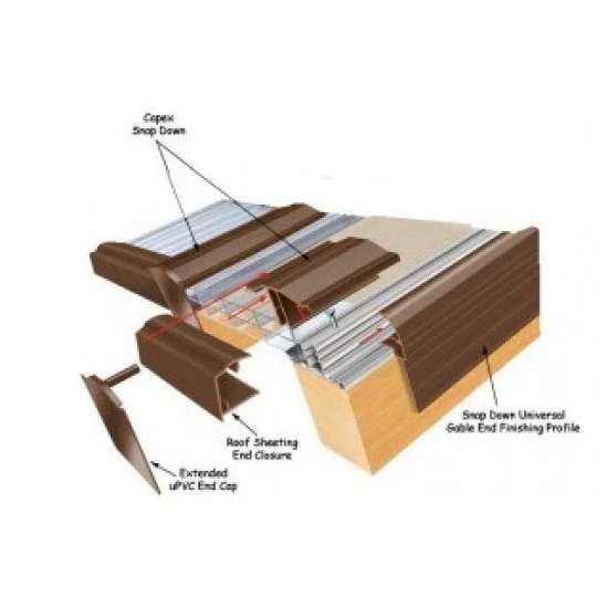3m Brown 10mm Roof Edge Trim