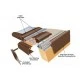 3m Brown 10mm Roof Edge Trim