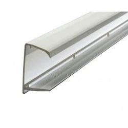 2.1m 10mm Sheet Bottom End Closure - White 2.1m 10mm Sheet Bottom End Closure - White
