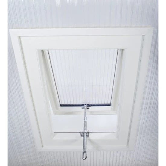 Polycarbonate/ Conservatory Roof Vent White For 25 mm 