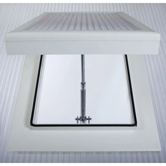 Polycarbonate/ Conservatory Roof Vent White For 25 mm 