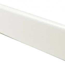 Smooth White uPVC Plastic Ridge Back Architrave Skirting 40, 60, 80, 90, or 100mm - 5m Long x 7mm Thick
