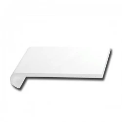 White 160mm x 1.25m Hockey Bull Nosed Internal Cill with end caps