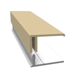 Cappuccino 2-Part Edge Cladding Trim - 3 Metre