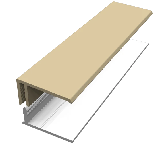 Cappuccino 2-Part Edge Cladding Trim - 3 Metre Cappuccino 2-Part Edge Cladding Trim - 3 Metre