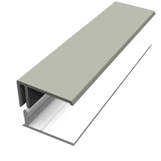 Misty Grey 2-Part Edge Trim - 3 Metre